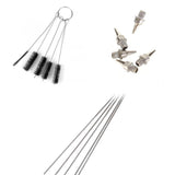 Maxbell 5x 0.2mm Airbrush Spray     Nozzles + 5x 0.2mm Needles + 5x Cleaning Brushes