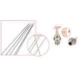 Maxbell 5pcs 0.2mm Airbrush Nozzle /5pcs 0.2mm Needle Replacement for Airbrushes