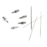 Maxbell 5pcs 0.2mm Airbrush Nozzle /5pcs 0.2mm Needle Replacement for Airbrushes