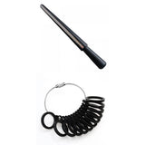 Maxbell Plastic Finger Ring Sizer Mandrel Stick Gauge Jewellery Tool for US UK Size