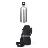 Maxbell 600ml Stainless Steel Sports Eco Water Drink Bottle+Sleeve Bag Pouch Cover