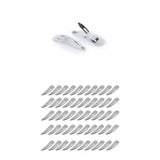 Maxbell Maxbell Assorted Length Stiff Durable Fashionable Snap Hair Clips for Hair Decor Hair Styling Clips Women Kids Use Pack of 100PCS Silver