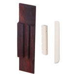 Maxbell 110mm Rosewood Bridge + ABS Ivory Nut and Saddle Slotted Set for Ukulele