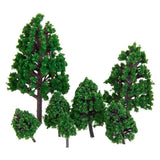 Maxbell 22 PCS 3-16 cm Green Model Trees Train Architecture War Game Scenery Layout