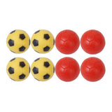 Maxbell 8pcs 36mm RED & Yellow Plastic SOCCER TABLE football REPLACEMENT FOOSBALL BALLS