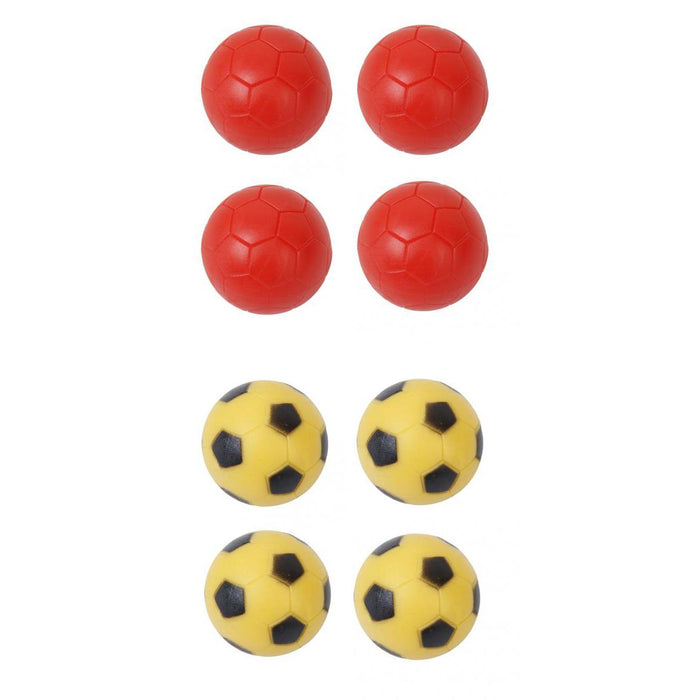 Maxbell 8pcs 36mm RED & Yellow Plastic SOCCER TABLE football REPLACEMENT FOOSBALL BALLS
