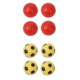 Maxbell 8pcs 36mm RED & Yellow Plastic SOCCER TABLE football REPLACEMENT FOOSBALL BALLS