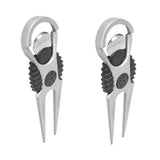 Maxbell Silver Golfer Club Golf Divot Tool with Ball Marker Repair Tool