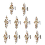 Maxbell 10x Antique Silver Rose Cabinet Drawer Bin Closet Door knobs Handles Length103mm