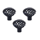 Maxbell 3Pcs 3.4cm Twist Spiral Kitchen Cabinet Drawer Dresser Cupboard Handle Pull Knob