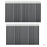 Maxbell Disposable Convenient Use Lip Brush One-Off Lipbrush Wands Lip Lipstick Gloss Applicator Makeup Tool Brush Pack of 150PCS Black
