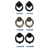 Maxbell 6pcs Vintage Nickel Cabinet Drawer Dresser Cupboard Door Pull Ring Handle Knobs