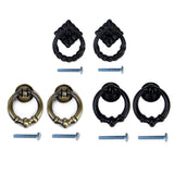 Maxbell 6pcs Vintage Nickel Cabinet Drawer Dresser Cupboard Door Pull Ring Handle Knobs