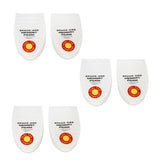 Maxbell Footful 3 Pairs of Shoe Insert Heel Cup Pad of Heel Pain Plantar Fasciitis White
