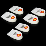 Maxbell Footful 3 Pairs of Shoe Insert Heel Cup Pad of Heel Pain Plantar Fasciitis White