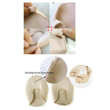 Maxbell Footful 2 Pairs of Ballet Dance/Casual Tiptoe Toe Caps/Covers/Protectors Beige