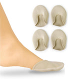 Maxbell Footful 2 Pairs of Ballet Dance/Casual Tiptoe Toe Caps/Covers/Protectors Beige