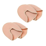Maxbell Footful 2 Pairs of Ballet Dance/Casual Tiptoe Toe Caps/Covers/Protectors Beige