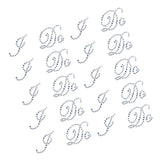 Maxbell 10pcs I Do Wedding Bridal Shoes Sticker Rhinestone Motif - Clear