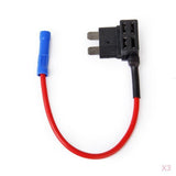 Maxbell 3xStandard (ATO,ATC)Blade Fuse TAP Add-A-Circuit Adapter Holder 32V for Auto Car