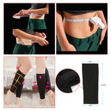 Maxbell Footful Body Tape Measure +Tight Calf Sleeves Support Slimming Leg Wraps Black