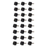 Maxbell Footful 12Pair 606+606A Style Black PU Heel Plate Repair Tip Pin Taps Dowel Lift