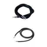 Maxbell 2 Pieces 3mm Black Rubber Cord Necklace with Stainless Steel Closure Clasp