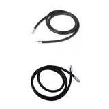 Maxbell 2pcs Women 3mm Black Rubber Cord Chain Choker Necklace 20/16" Steel Clasp