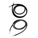 Maxbell 2pcs Women 3mm Black Rubber Cord Chain Choker Necklace 20/16" Steel Clasp