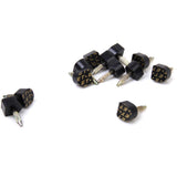 Maxbell 24 Pairs Black PU High Heel Plates Replacements Shoes Repair Tips Taps Caps