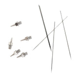Maxbell Stainless Steel 5pcs 0.3mm Airbrush Needle & 5pcs 0.2mm Nozzle