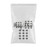 Maxbell 18 Pairs Black PU High Heel Plates Replacements Shoes Repair Tips Taps Caps