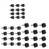 Maxbell 18 Pairs Black PU High Heel Plates Replacements Shoes Repair Tips Taps Caps