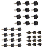 Maxbell 18 Pairs Black PU High Heel Plates Replacements Shoes Repair Tips Taps Caps