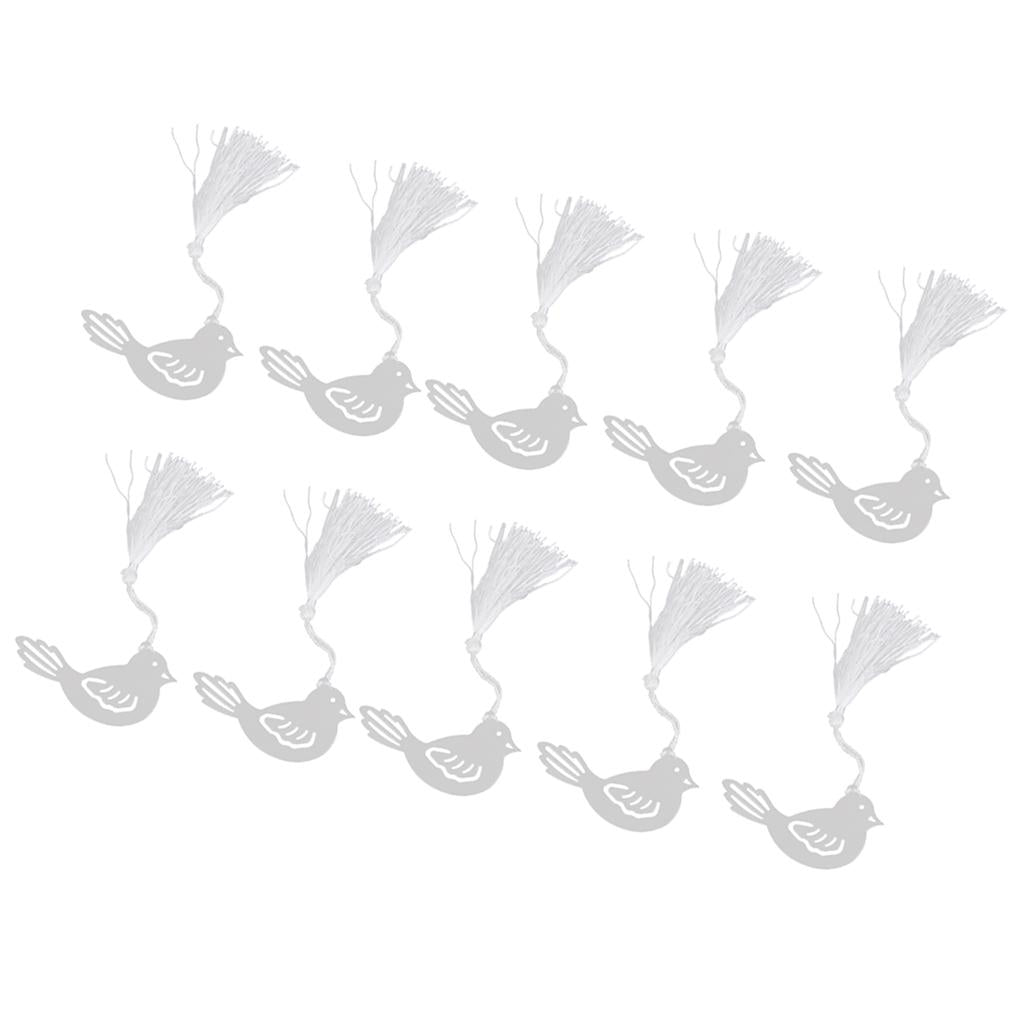 Maxbell Maxbell Creative Bird Pattern Bookmark Label Stationary Wedding Party Supplies Ceremony Gift Pack Of 10PCS