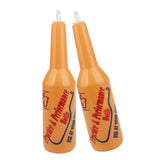 Maxbell Colorful Bartender Practice Barmen Flair Bar Pub Cocktail Shaker Orange 2pcs
