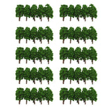 Maxbell 200x Plastic Model Tress Train Railroad Scenery 1:150 Scale Green Props Kit