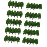 Maxbell 200x Plastic Model Tress Train Railroad Scenery 1:150 Scale Green Props Kit