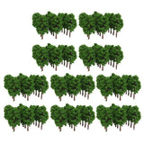 Maxbell 200x Plastic Model Tress Train Railroad Scenery 1:150 Scale Green Props Kit