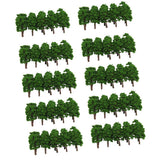 Maxbell 200x Plastic Model Tress Train Railroad Scenery 1:150 Scale Green Props Kit