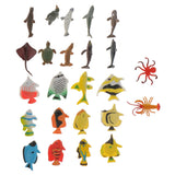 Maxbell Maxbell 24Plastic Marine Animal Figure Ocean Creatures Dolphin Turtle Angel Fish Toy