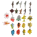 Maxbell Maxbell 24Plastic Marine Animal Figure Ocean Creatures Dolphin Turtle Angel Fish Toy