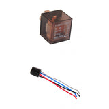 Maxbell Car Vehicle DC 12V 80A Transparent 4 Pin SPST Relay & Harness Socket 4 Wires