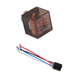 Maxbell Car Vehicle DC 12V 80A Transparent 4 Pin SPST Relay & Harness Socket 4 Wires
