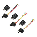 Maxbell 3pcs Car Truck Auto 12V 20A/30A SPDT Relays 5 Pin 5P & Socket 5 Wire