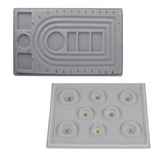 Maxbell 2-style Flocked Bracelet Jewelry Design Bead String Board Organiser Tray Display