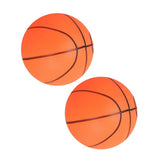 2pcs Mini Bouncy Basketball Indoor/Outdoor Sports Ball Kids Toy Gift Orange