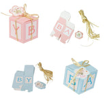 Maxbell 12pcs Paper Candy Sweets Gift Boxes Baby Shower Favors Pink - Aladdin Shoppers