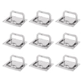 12 Pack Marine Stainless Steel Boat Hatch Latch Flush Lift Ring Pull Handle
