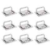 12 Pack Marine Stainless Steel Boat Hatch Latch Flush Lift Ring Pull Handle